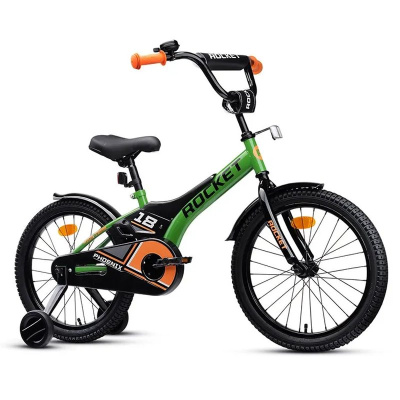 Велосипед двухколёсный 18 Rocket Phoenix 18.PHOENIX.GN.25 зелёный 01